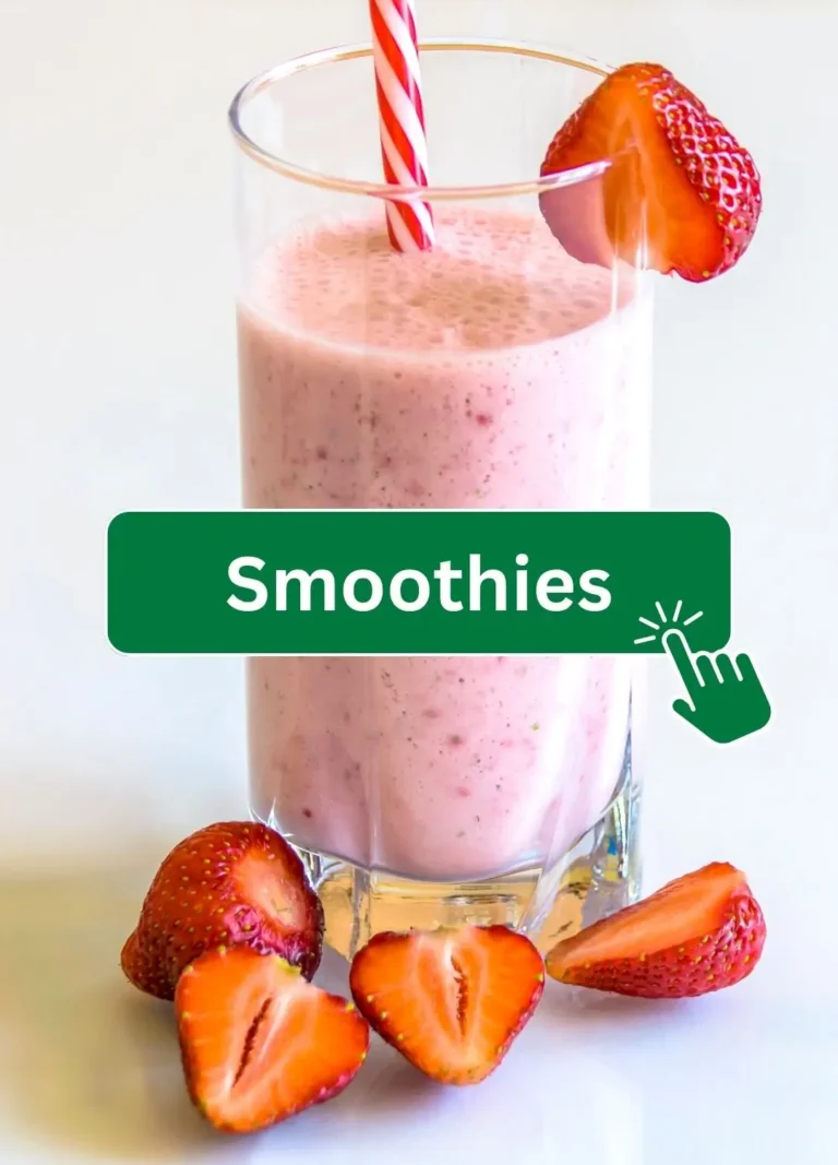 Glass of colorful fruit smoothie with fresh ingredients for a healthy detox