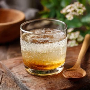 Baking soda and vinegar fizz settling