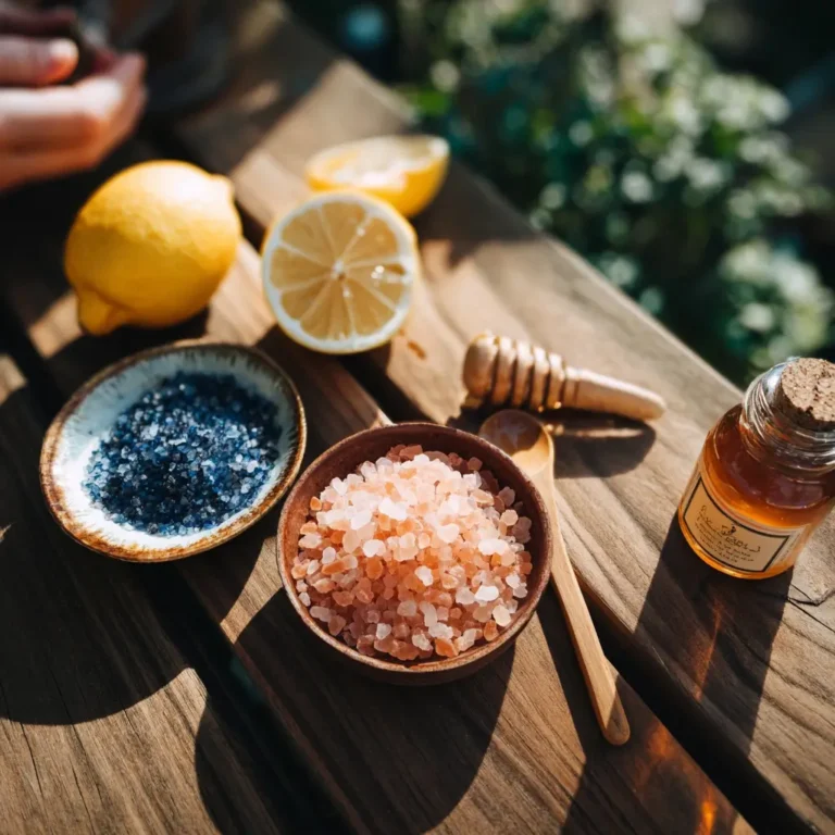 Ingredients used in blue salt trick recipe