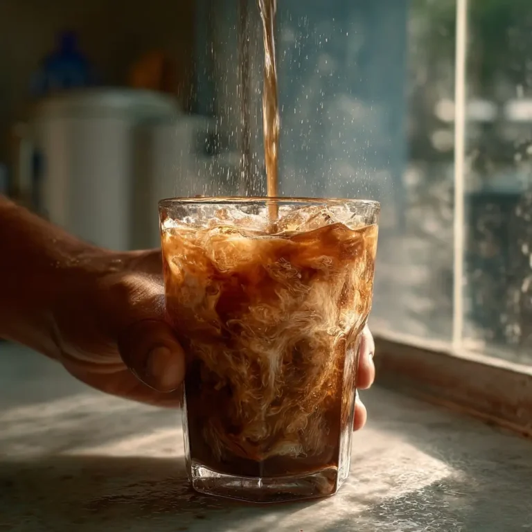 Adding coconut water to iced coffee for summer detox