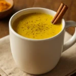 Pepper trick for neuropathy recipe golden drink in white mug