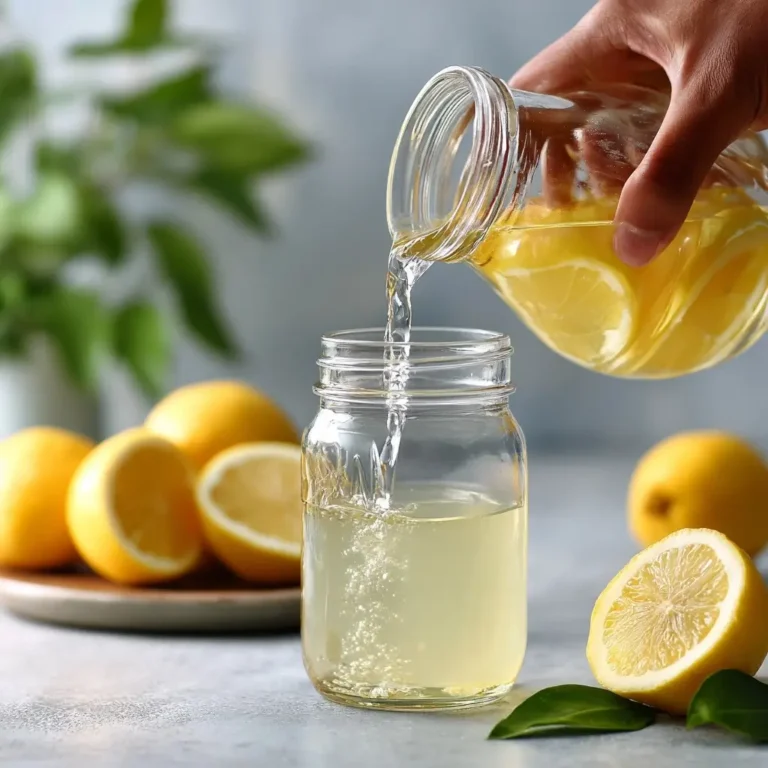  Lemon juice being added to natural Mounjaro drink