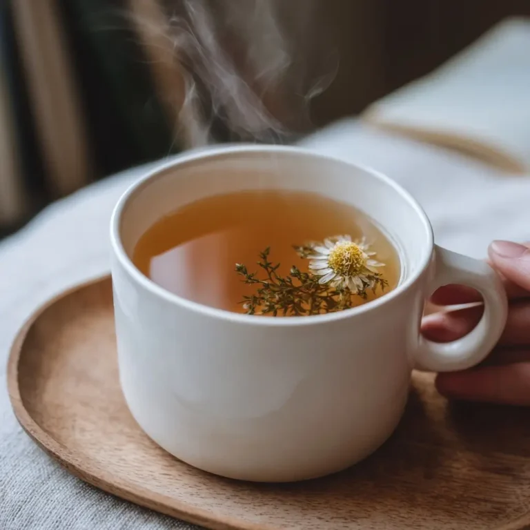 Natural mounjaro tea with evening journal bedtime-tea-ritual