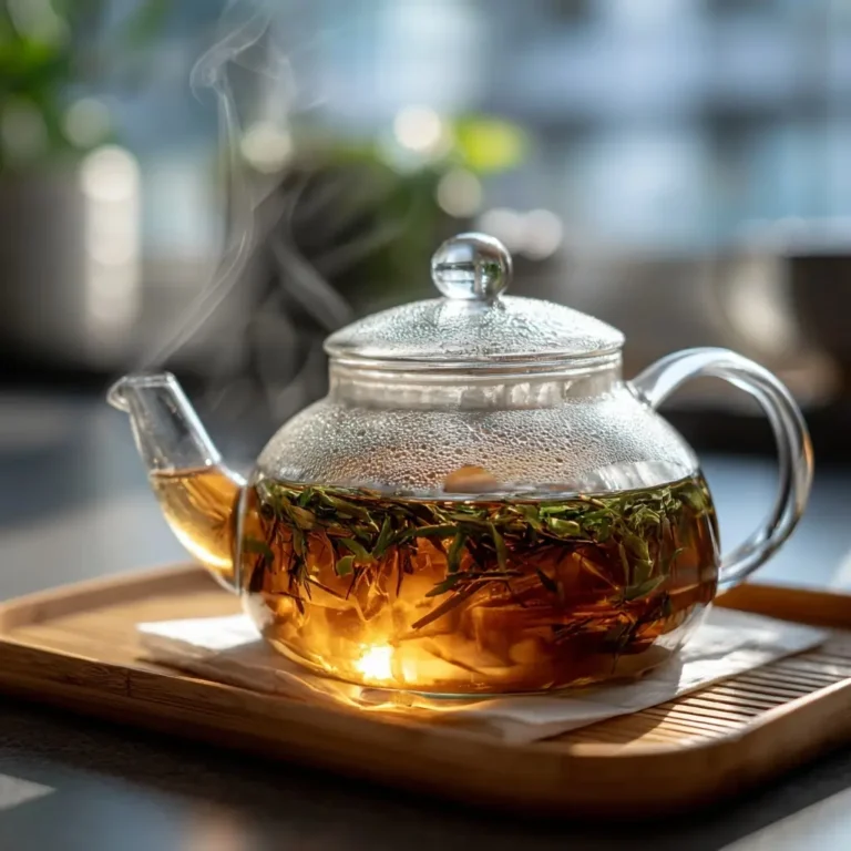brewing-natural-mounjaro-tea Brewing natural mounjaro tea in teapot