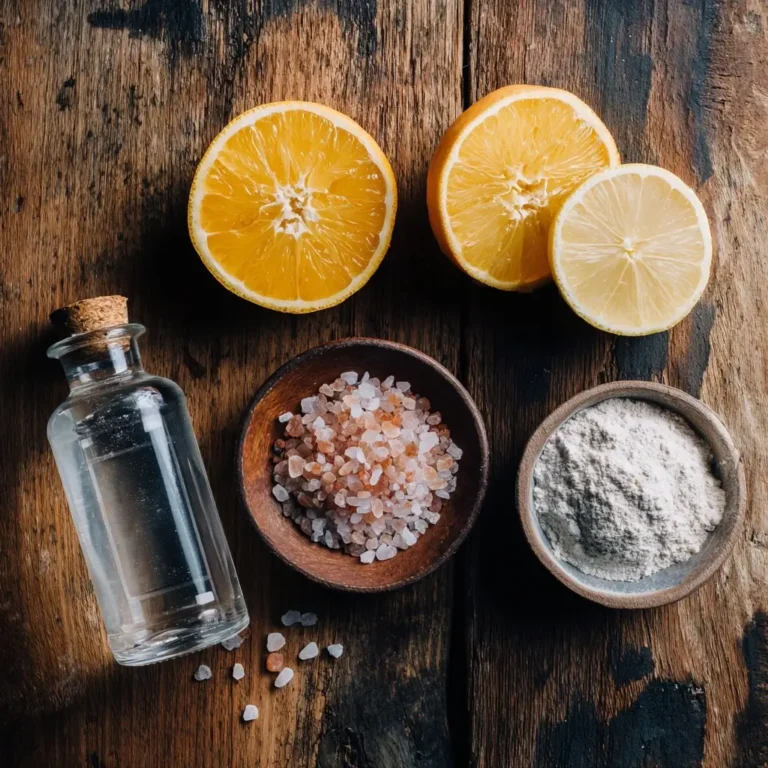 cortisol-cocktail-adrenal-ingredients Natural ingredients for cortisol cocktail laid on counter