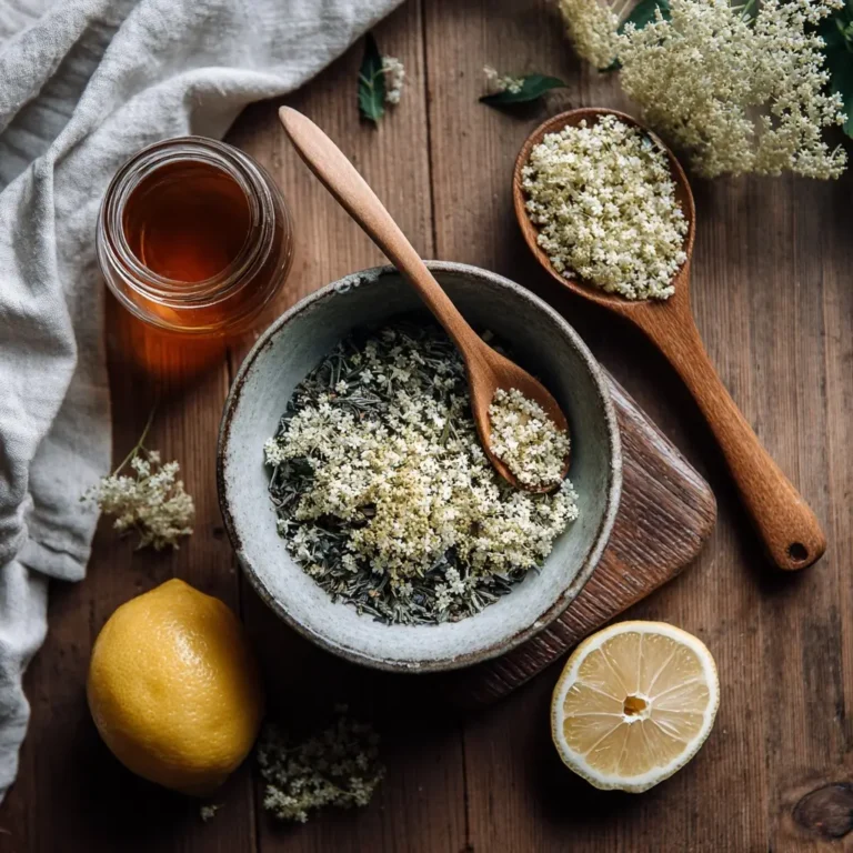 dried-elderflowers-ingredients dried elderflowers for tea
