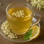 elderflower tea recipe in cup