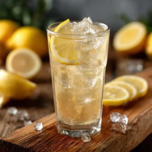 completed natural mounjaro drink with lemon
