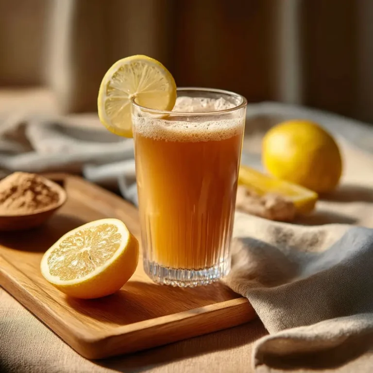 glass of natural mounjaro drink served cold