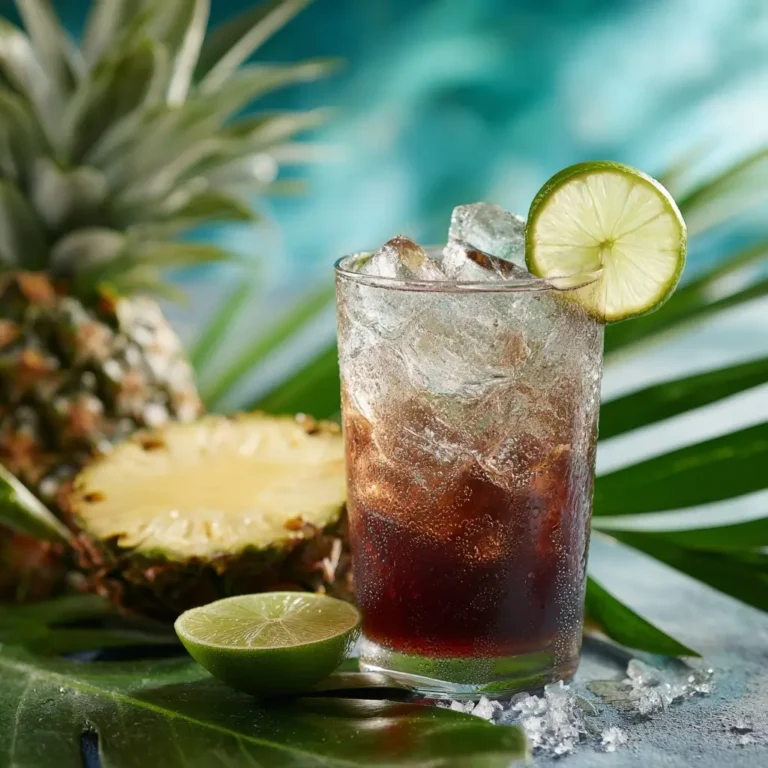 served-zepbound-tropical-detox-glass Brazilian ZepBound (Tropical Twist) served over ice with lime