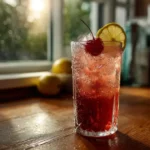 What is a Shirley Temple drink in a tall glass with cherry