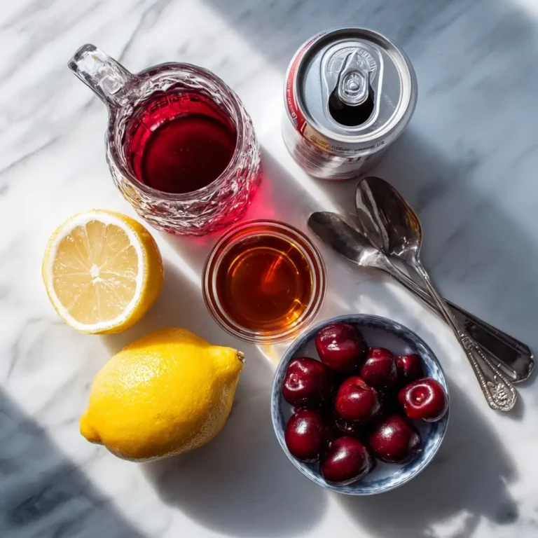 Clean Shirley Temple ingredients on kitchen counter
