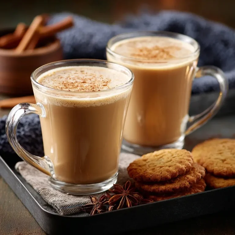 chai-tea-serving Served masala chai tea in glass mugs