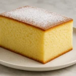 Clean Southern Milk Glass Cake on white plate