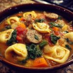 Autumn Tortellini Soup with Sausage