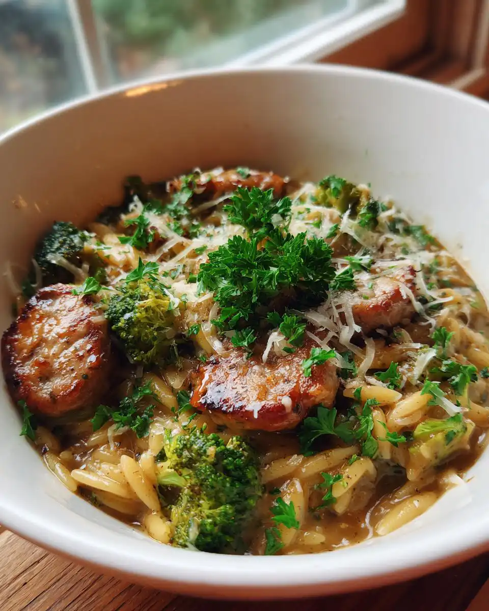 Chicken Sausage and Broccoli Orzo - detail 1