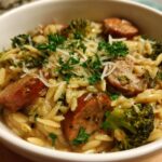 Chicken Sausage and Broccoli Orzo