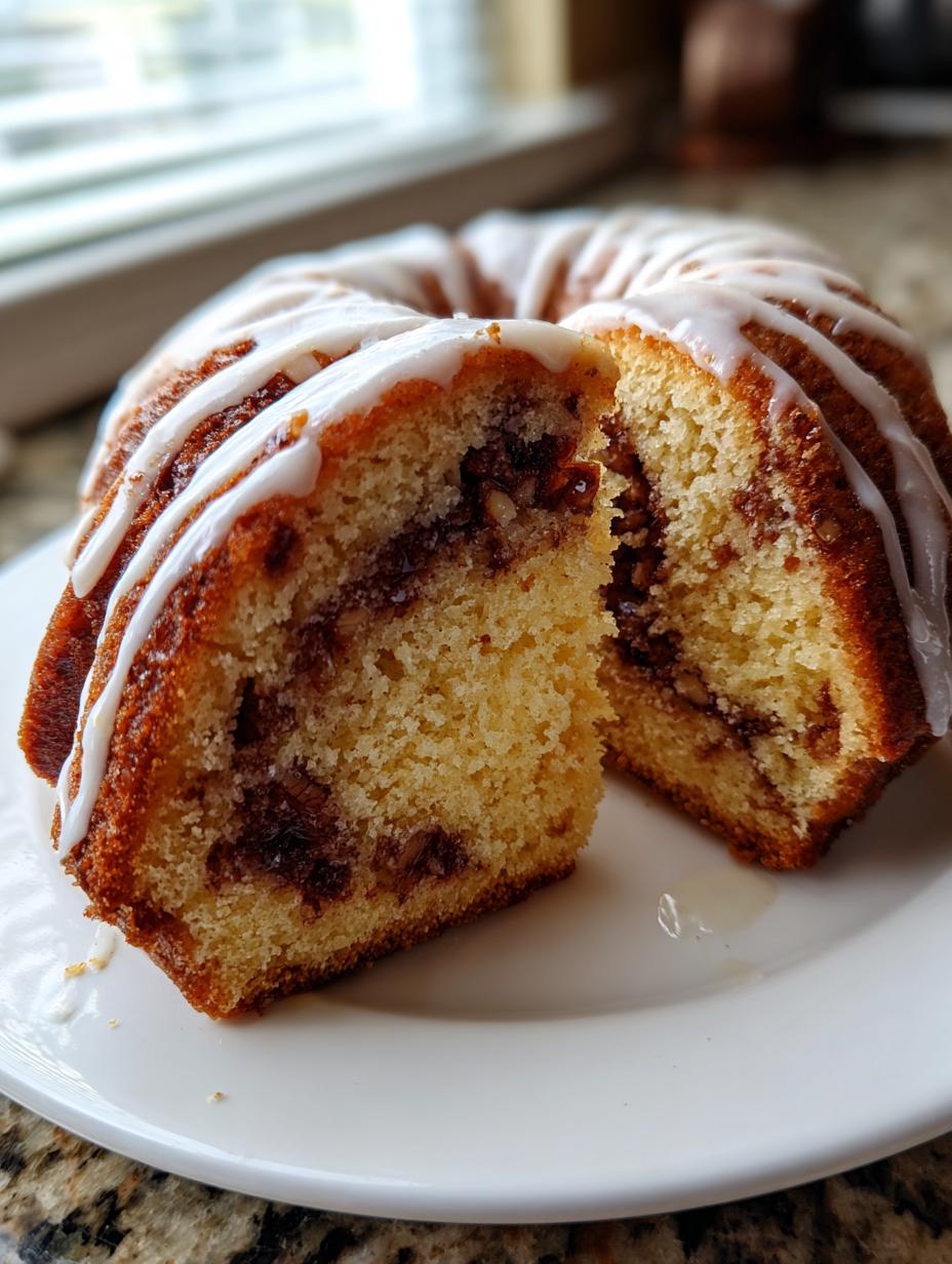 Cinnamon Roll Bundt Cake - detail 1