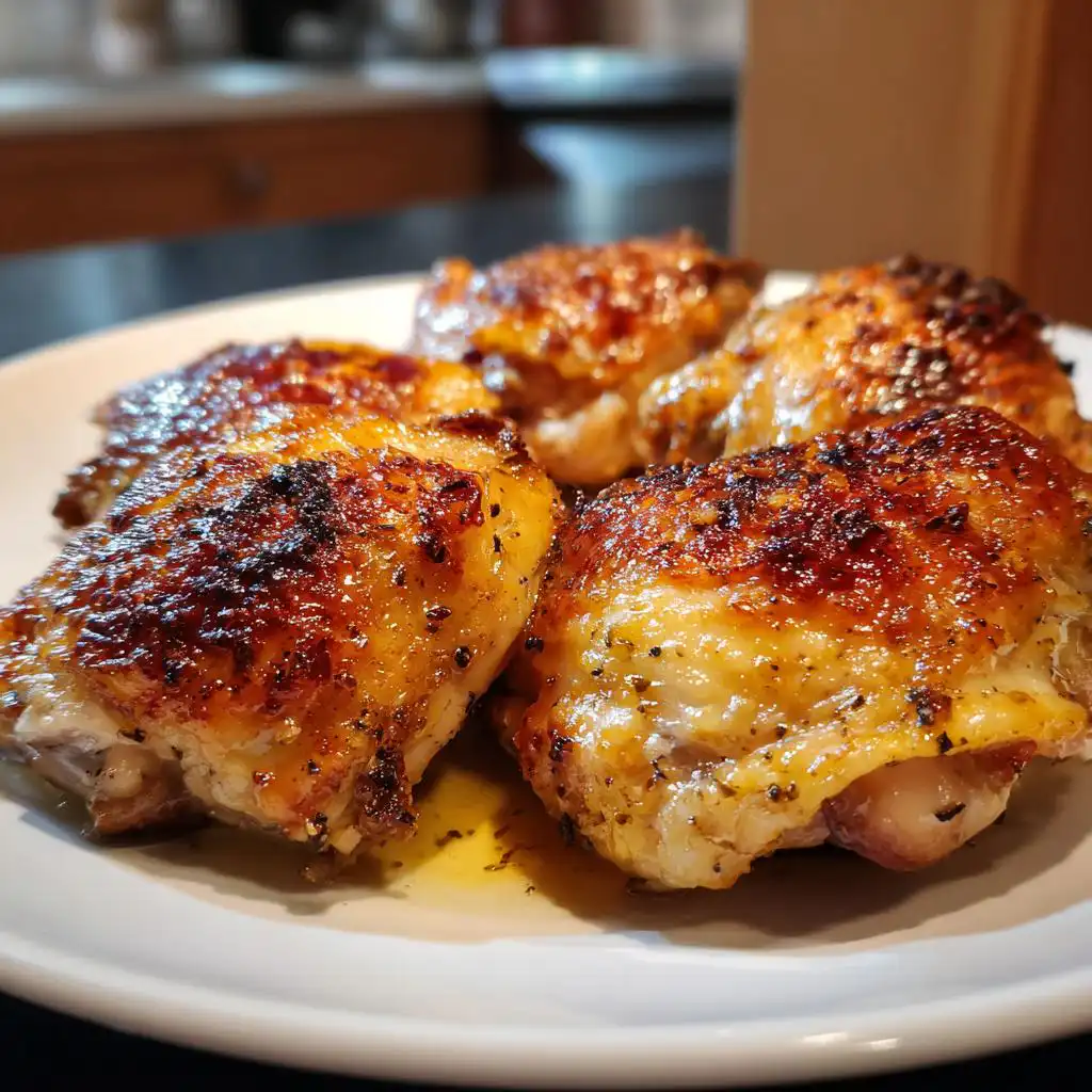 Easy Creamy Oven Baked Chicken Thighs Recipe - detail 2