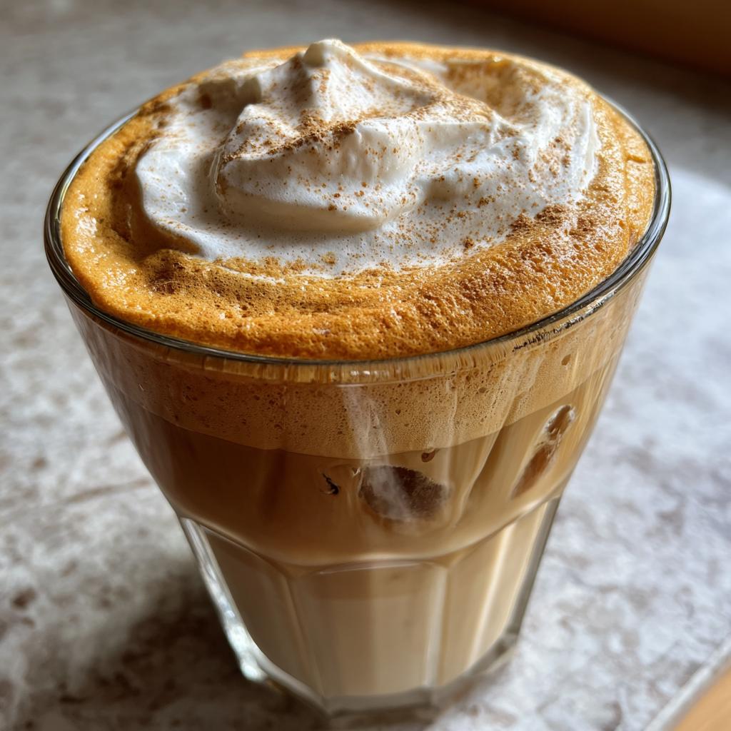 Iced Pumpkin Cream Chai Tea Latte - detail 2