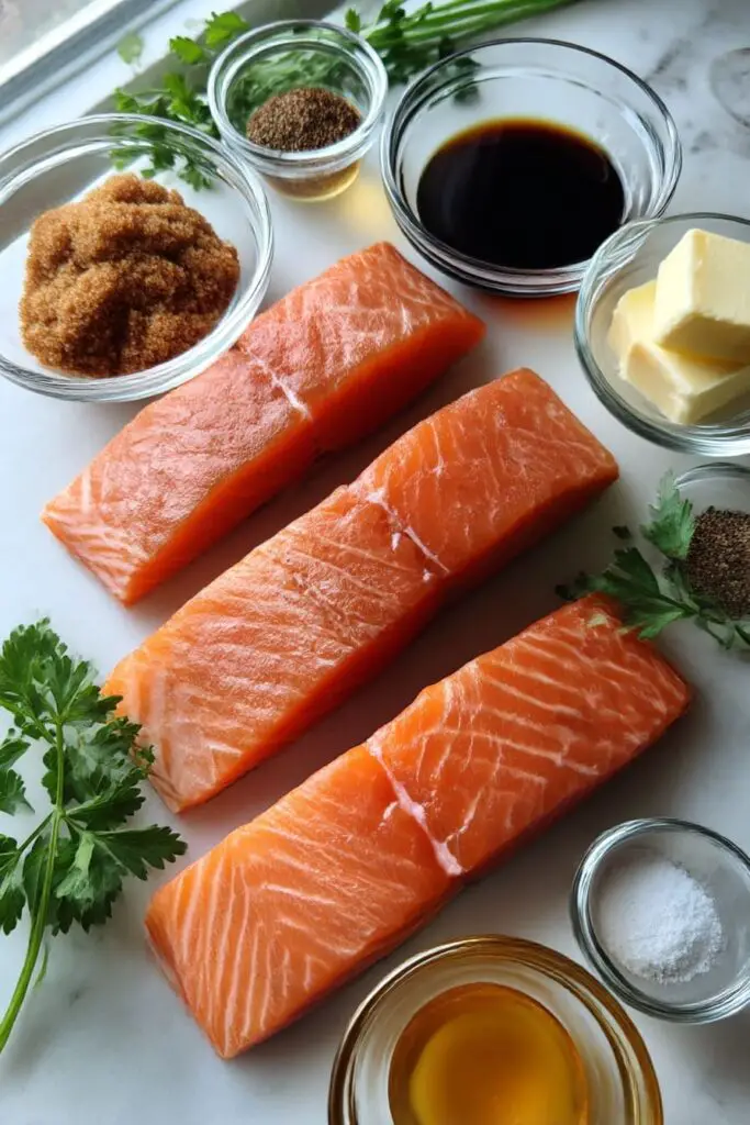 Ingredients for Texas Roadhouse Style Baked Salmon