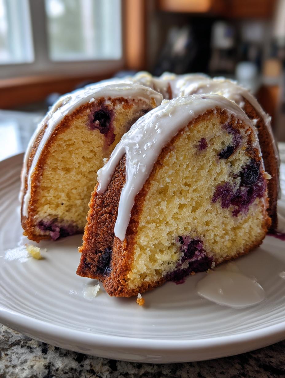 Moist Blueberry Bundt Cake - detail 2