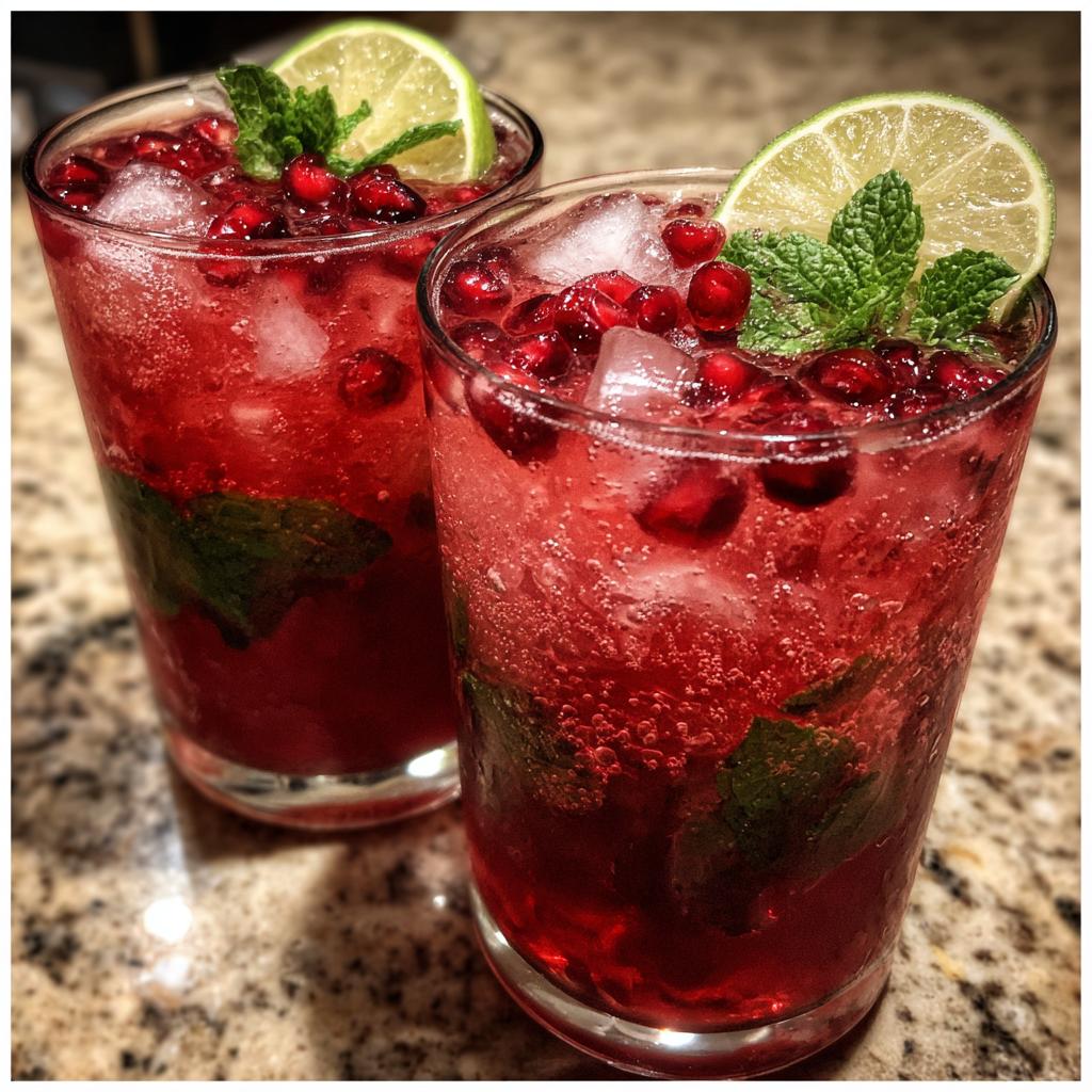 Pomegranate Mojitos - detail 1