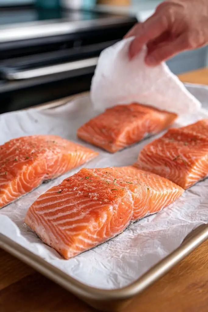 Preparing the Salmon