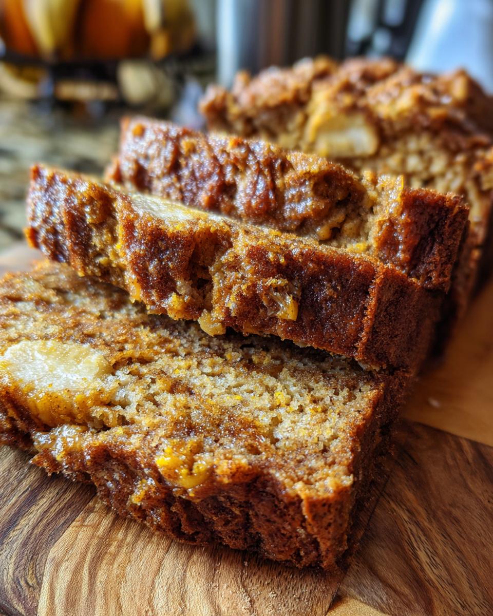 Pumpkin Banana Bread with Cinnamon - detail 1