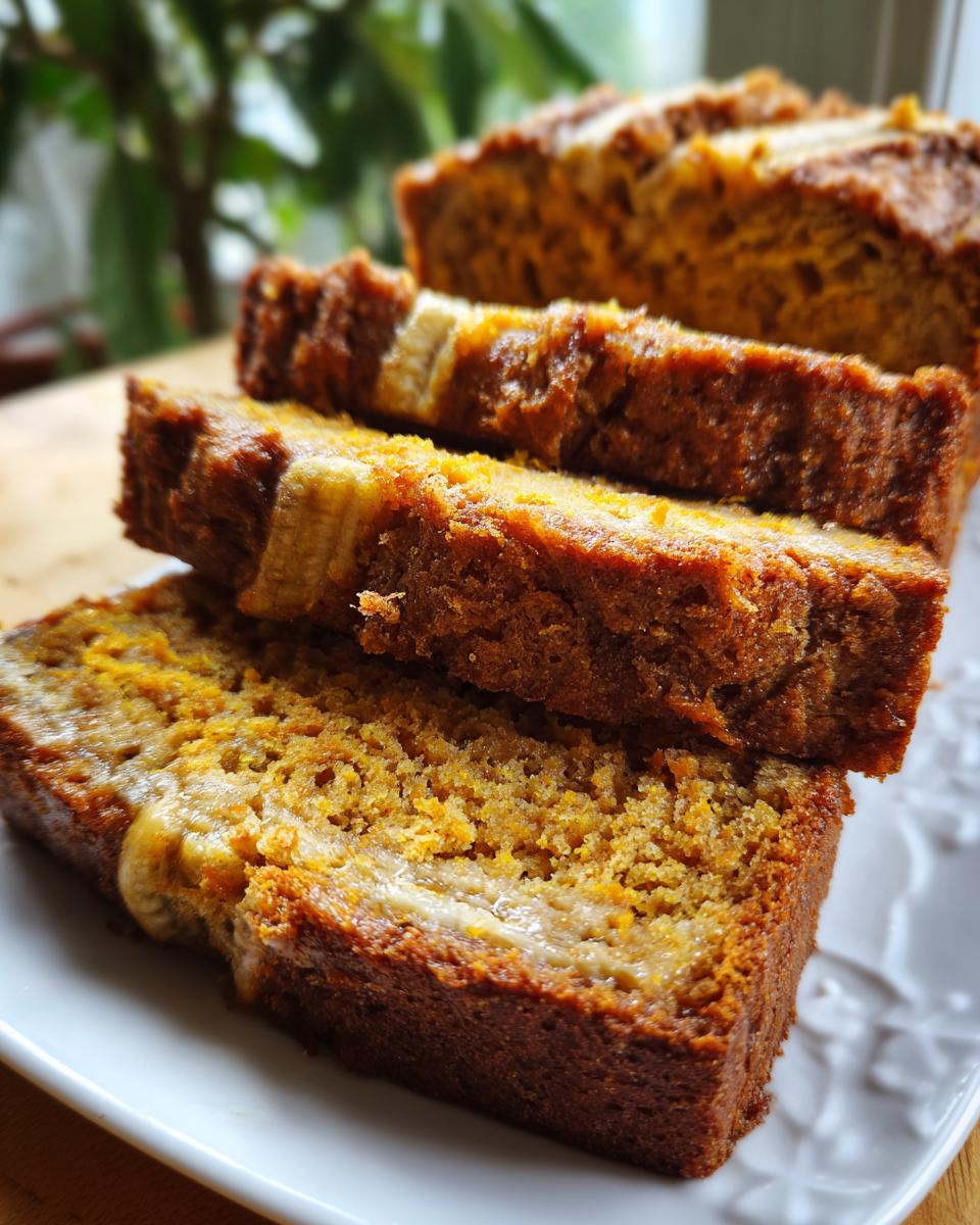 Pumpkin Banana Bread with Cinnamon - detail 2