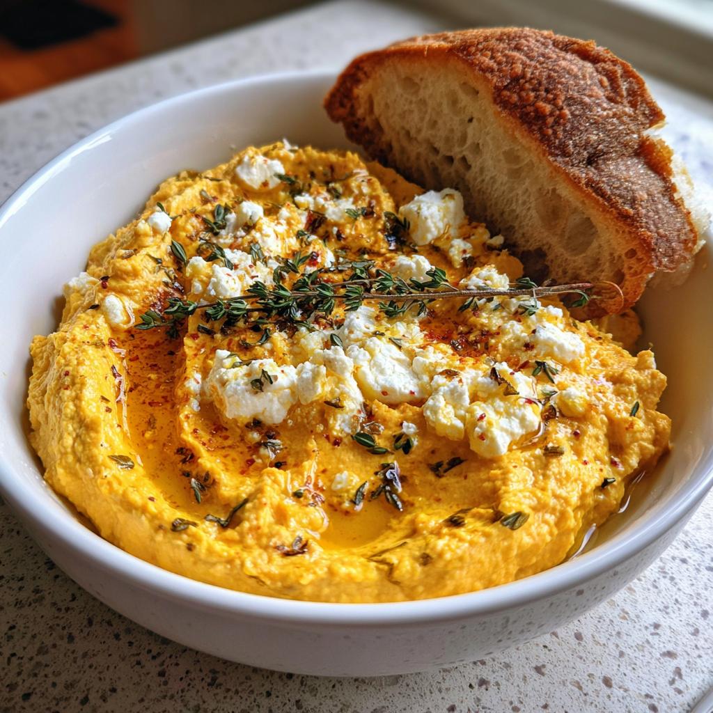 Pumpkin Whipped Feta Dip - detail 2