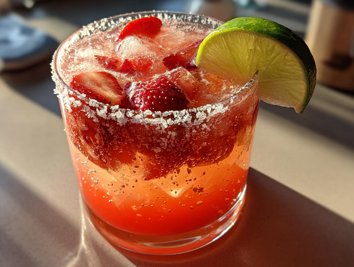 Strawberry Lime Mocktail Margarita: 3 Delicious Sips