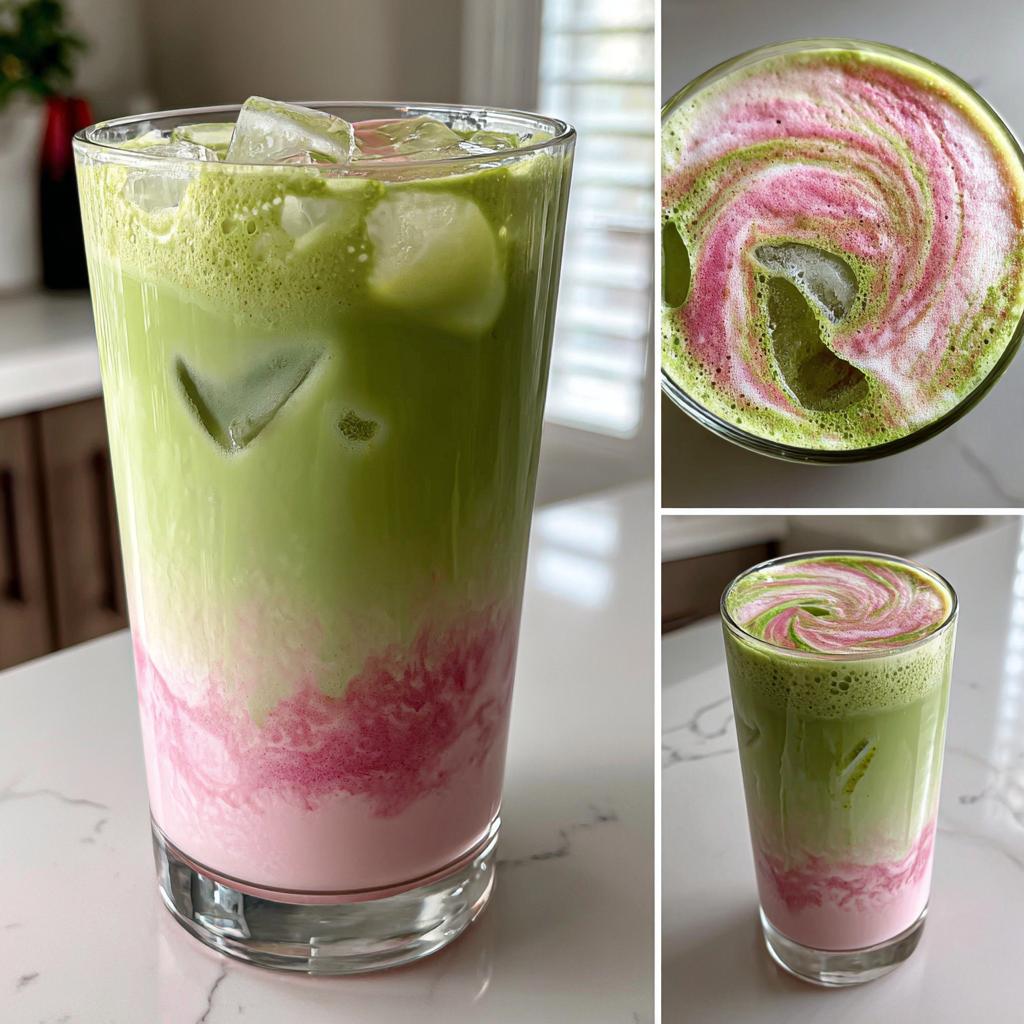 Strawberry Matcha Latte - detail 1