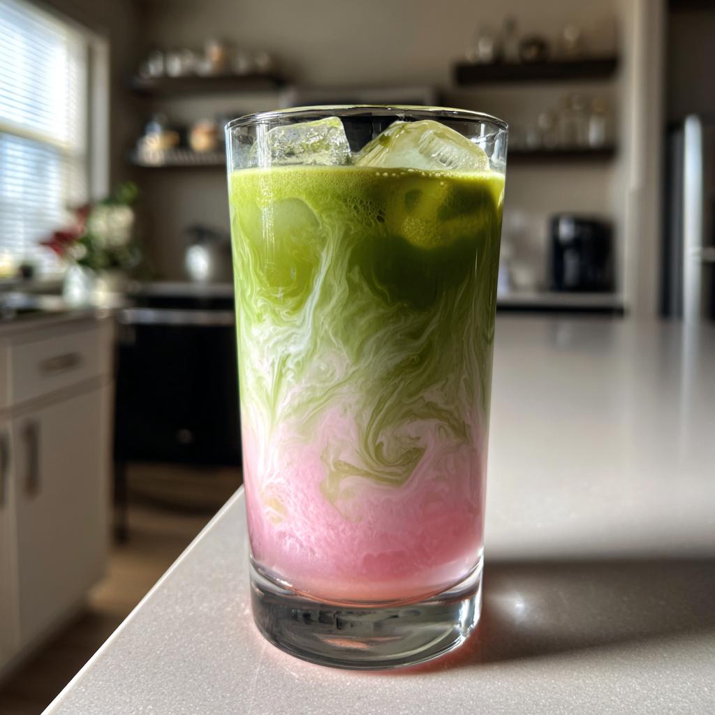 Strawberry Matcha Latte - detail 3