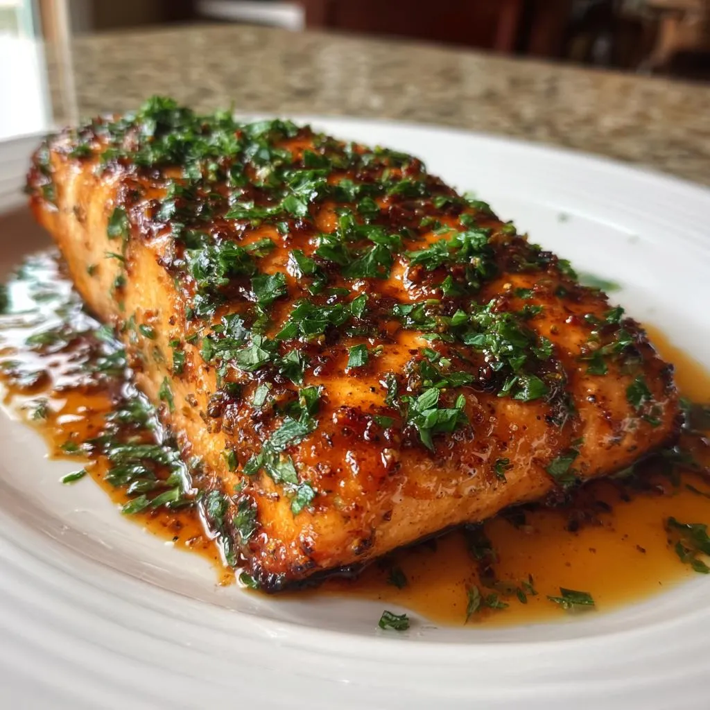 Texas Roadhouse Style Baked Salmon - detail 2