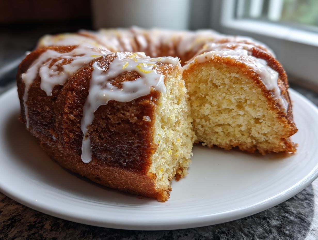 Zesty Lemon Bundt Cake: 1 Sunshine Slice