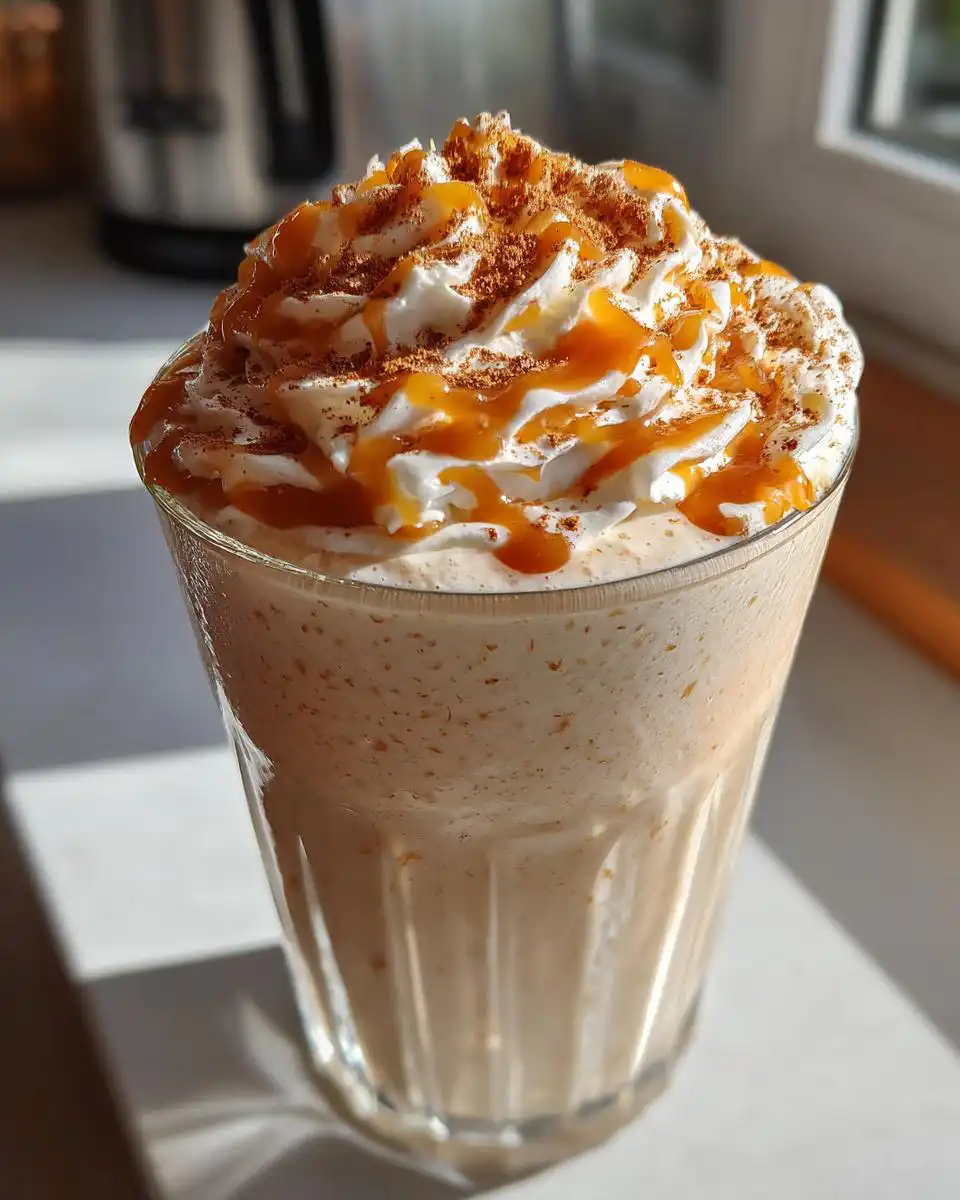 caramel apple smoothie - detail 1