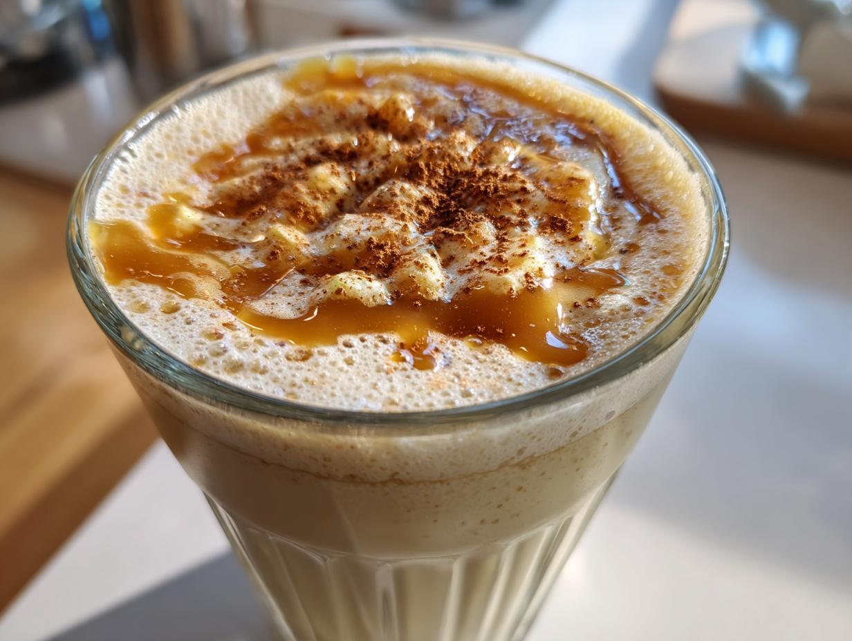 Amazing Caramel Apple Smoothie in 5 Minutes