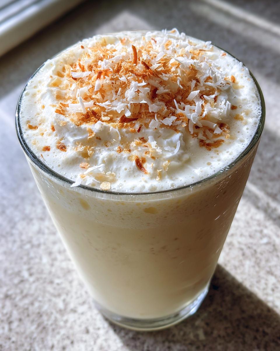 coconut cream pie smoothie - detail 1