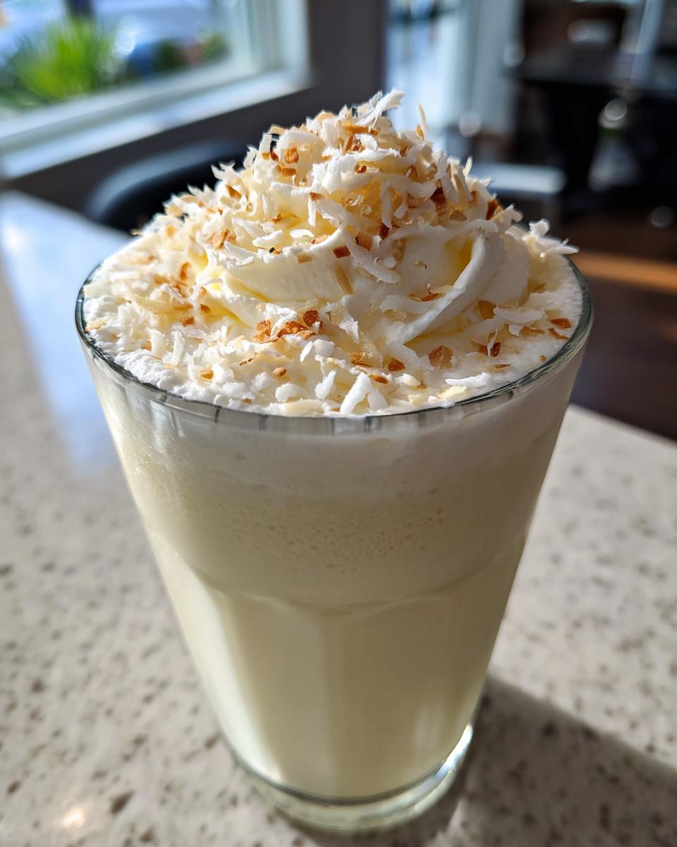 coconut cream pie smoothie - detail 2