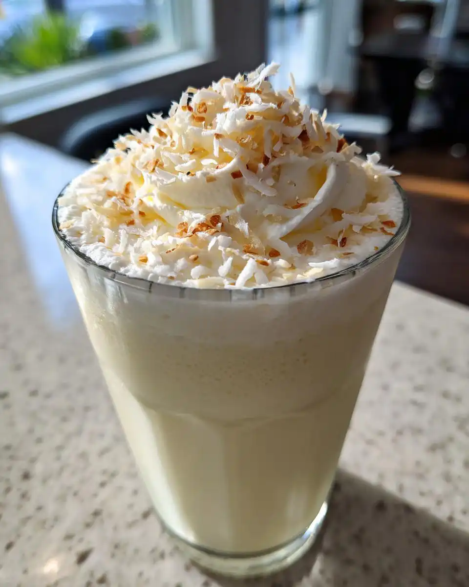 coconut cream pie smoothie - detail 2