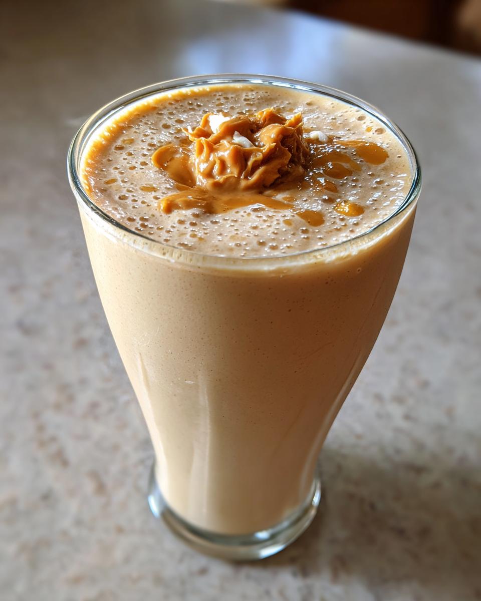 peanut butter banana protein shake - detail 2