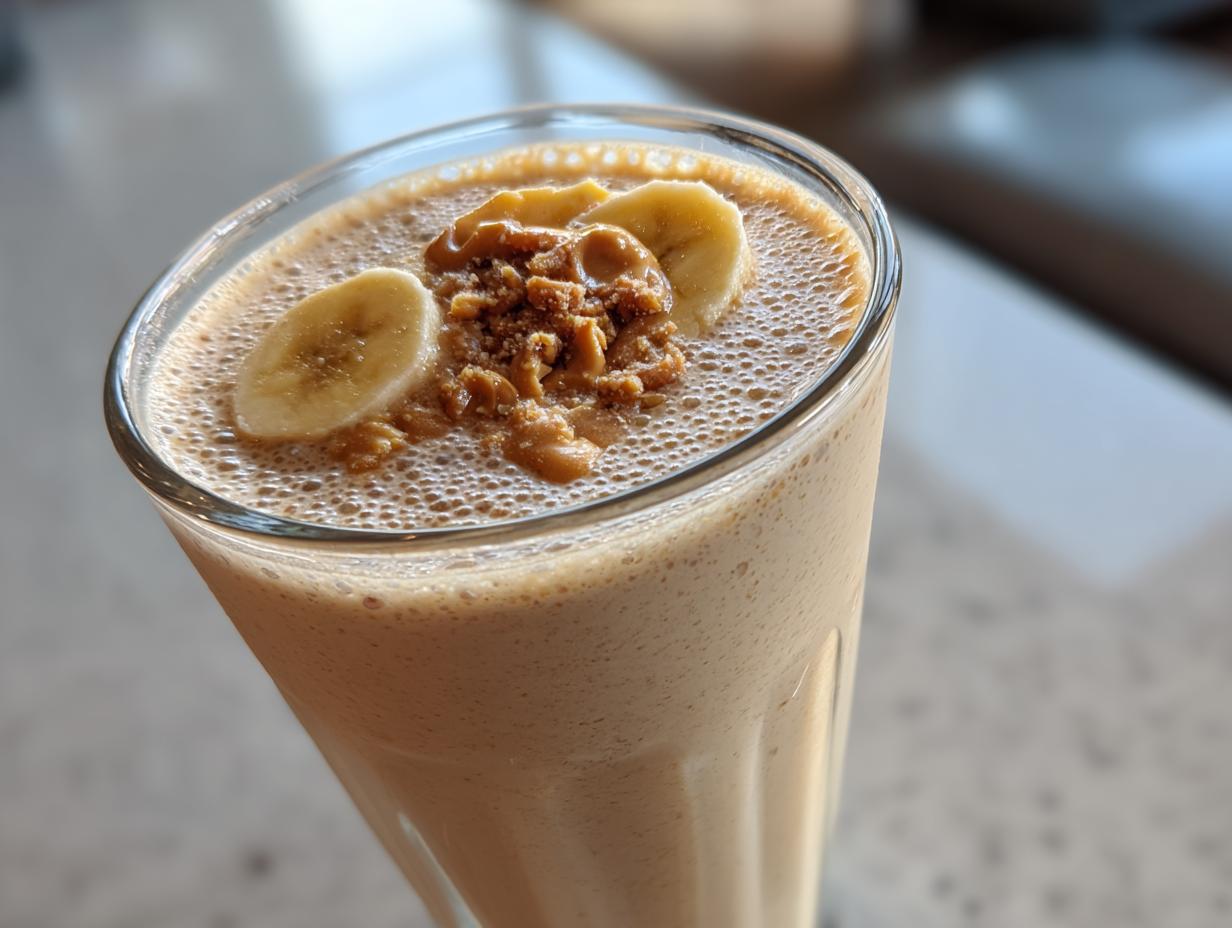 Amazing Peanut Butter Banana Protein Shake