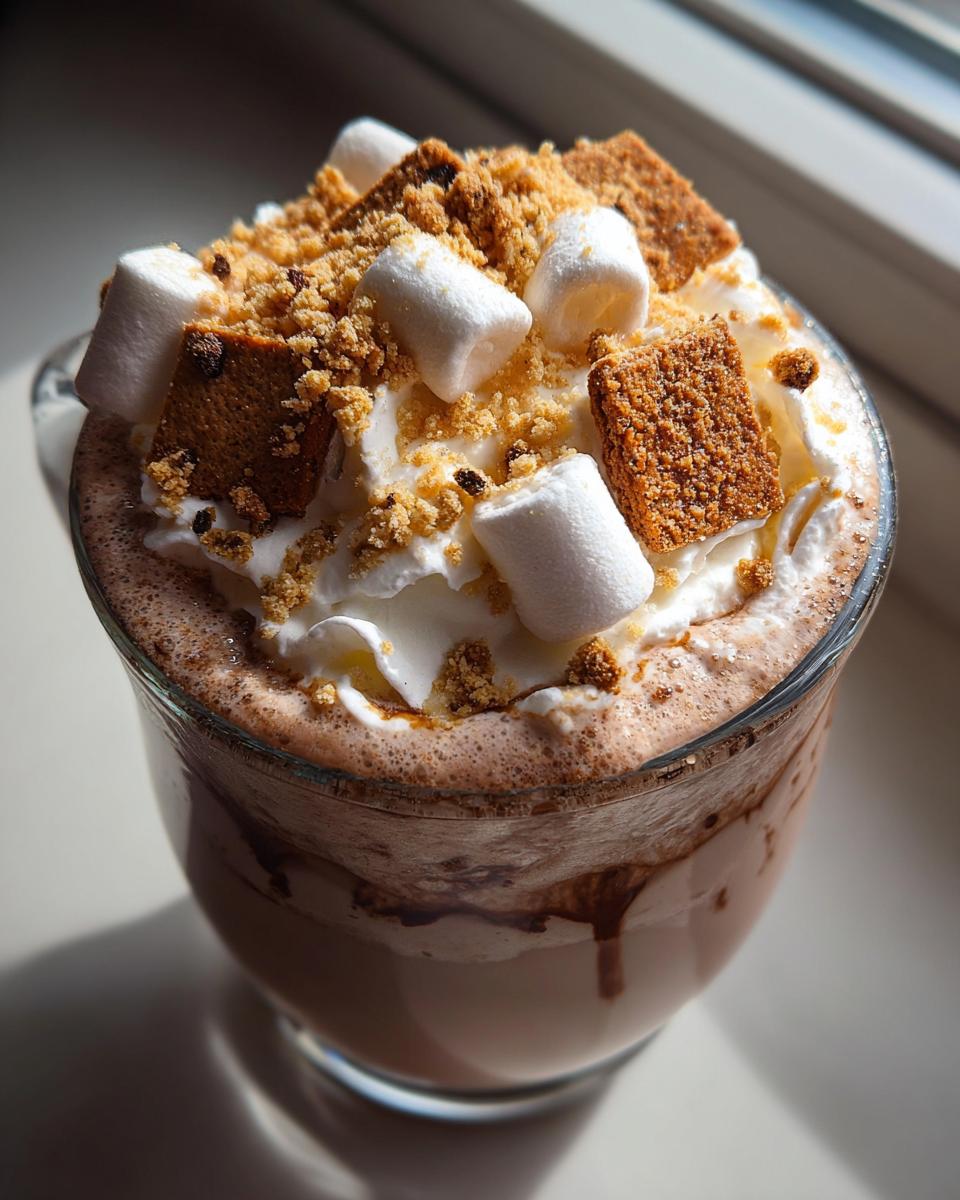 s’mores hot chocolate shake - detail 1