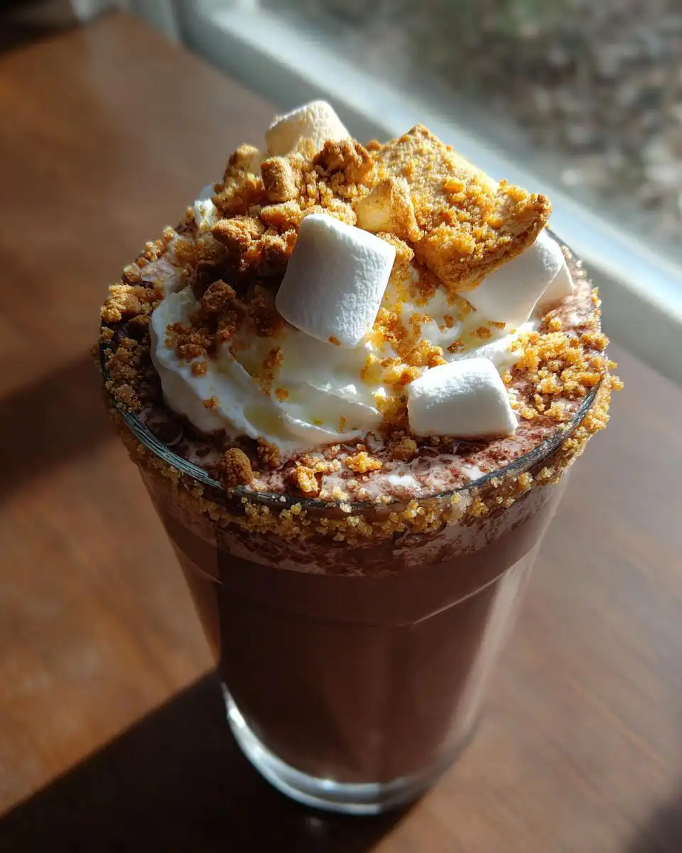 s’mores hot chocolate shake - detail 2