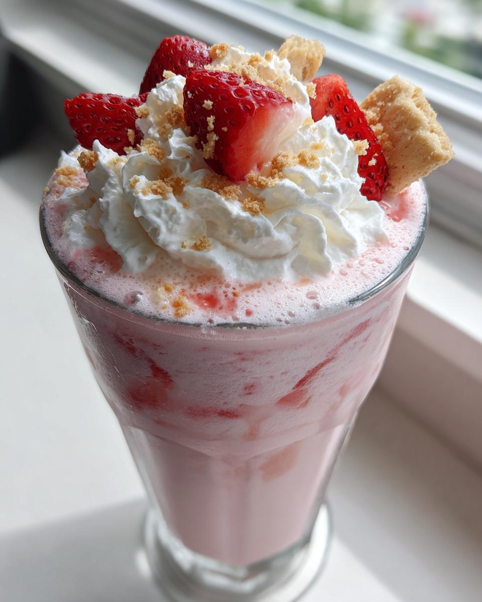 strawberry shortcake milkshake - detail 1