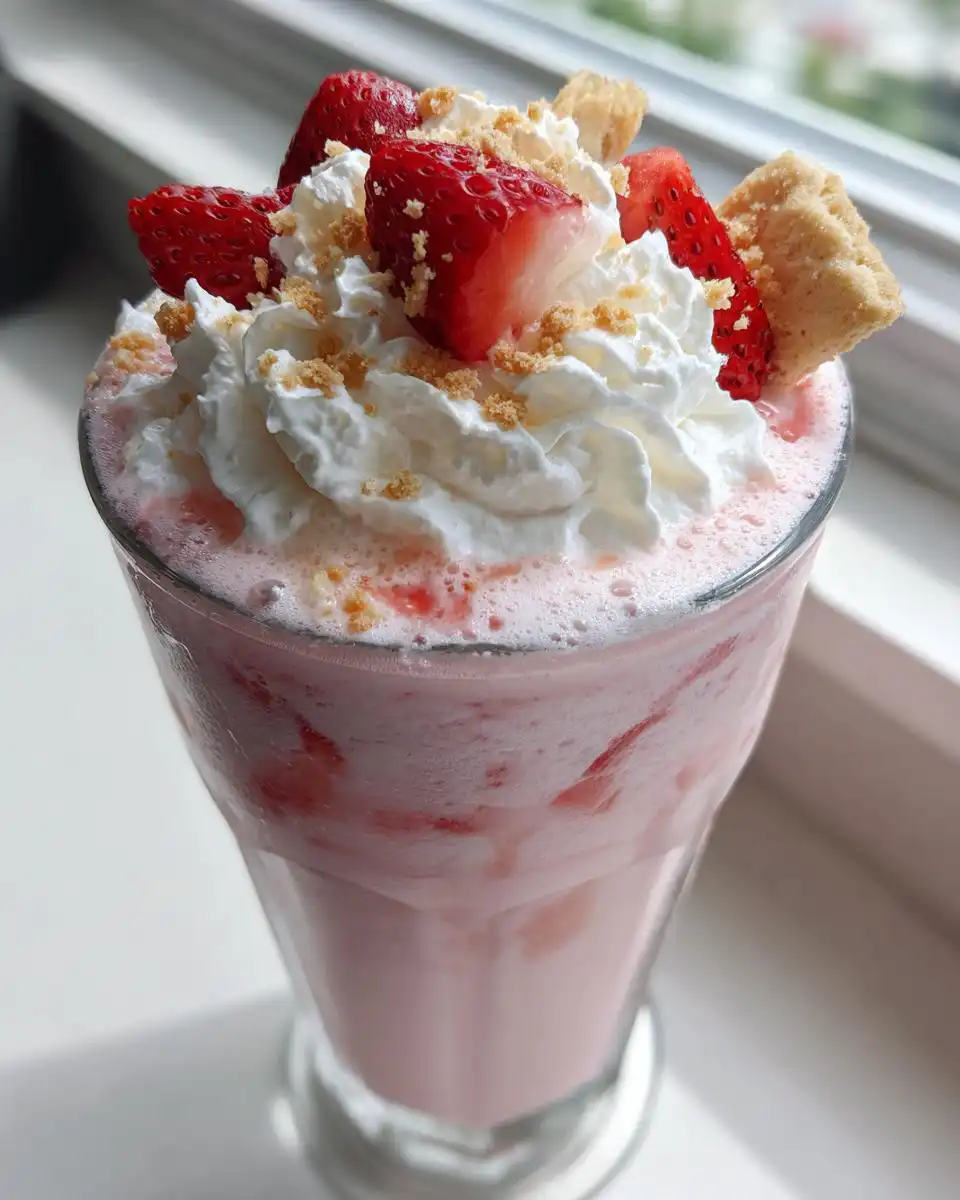 strawberry shortcake milkshake - detail 1