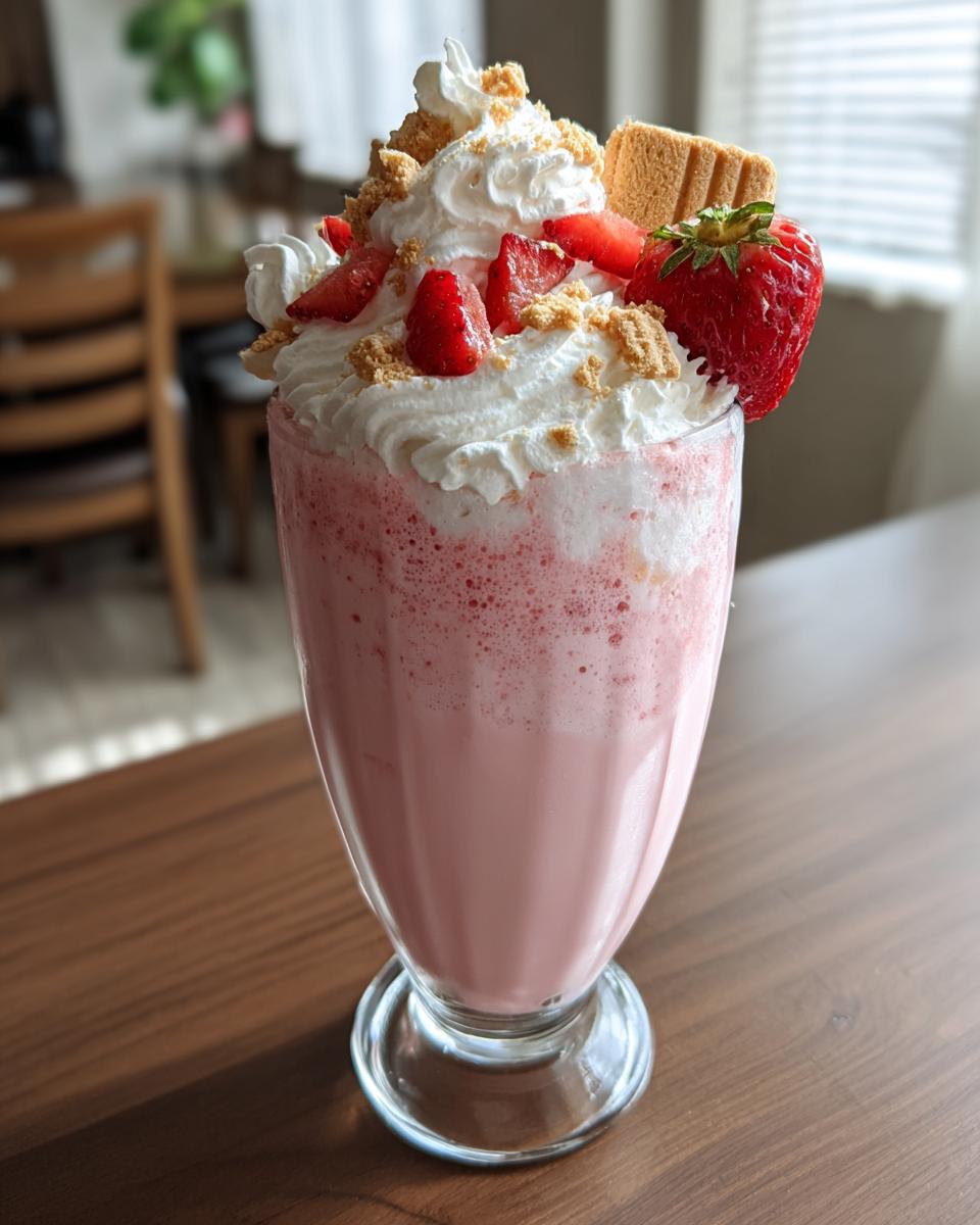 strawberry shortcake milkshake - detail 2