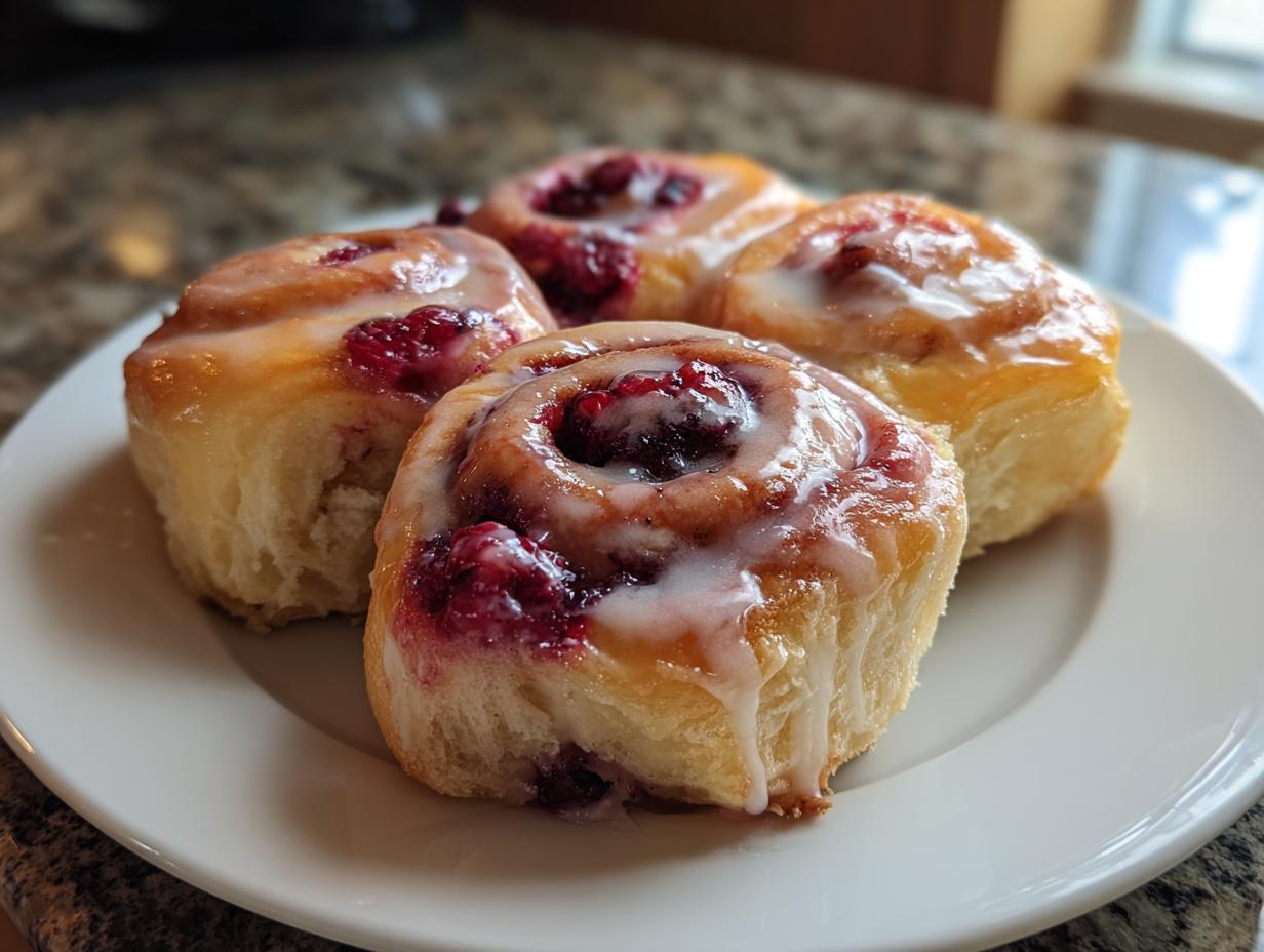 Amazing Sweet Rolls: 3 Berry Lemon Delight