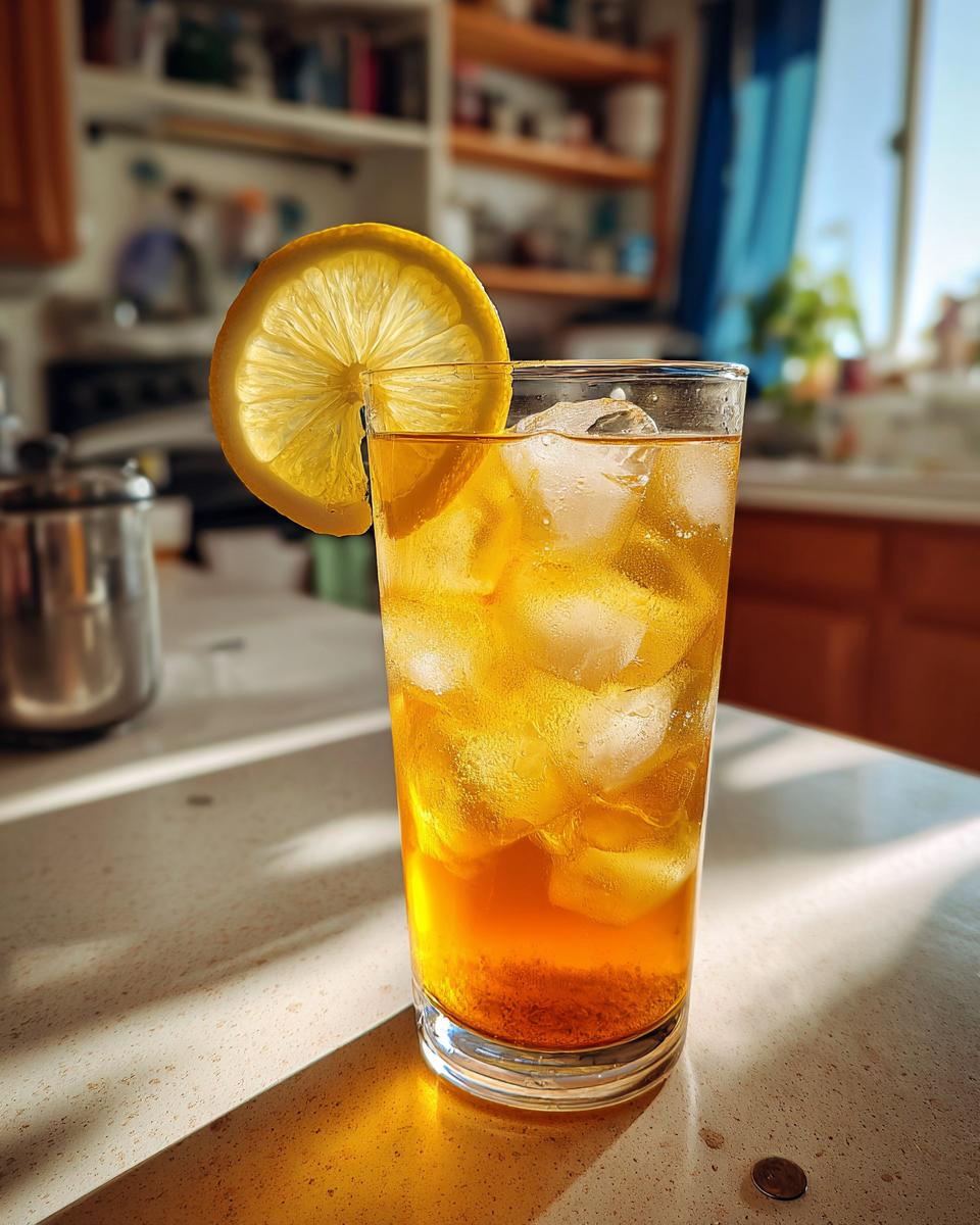 turmeric honey iced tea - detail 1
